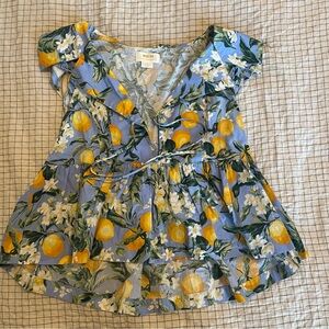 Maeve by Anthropologie Tie Front Blouse